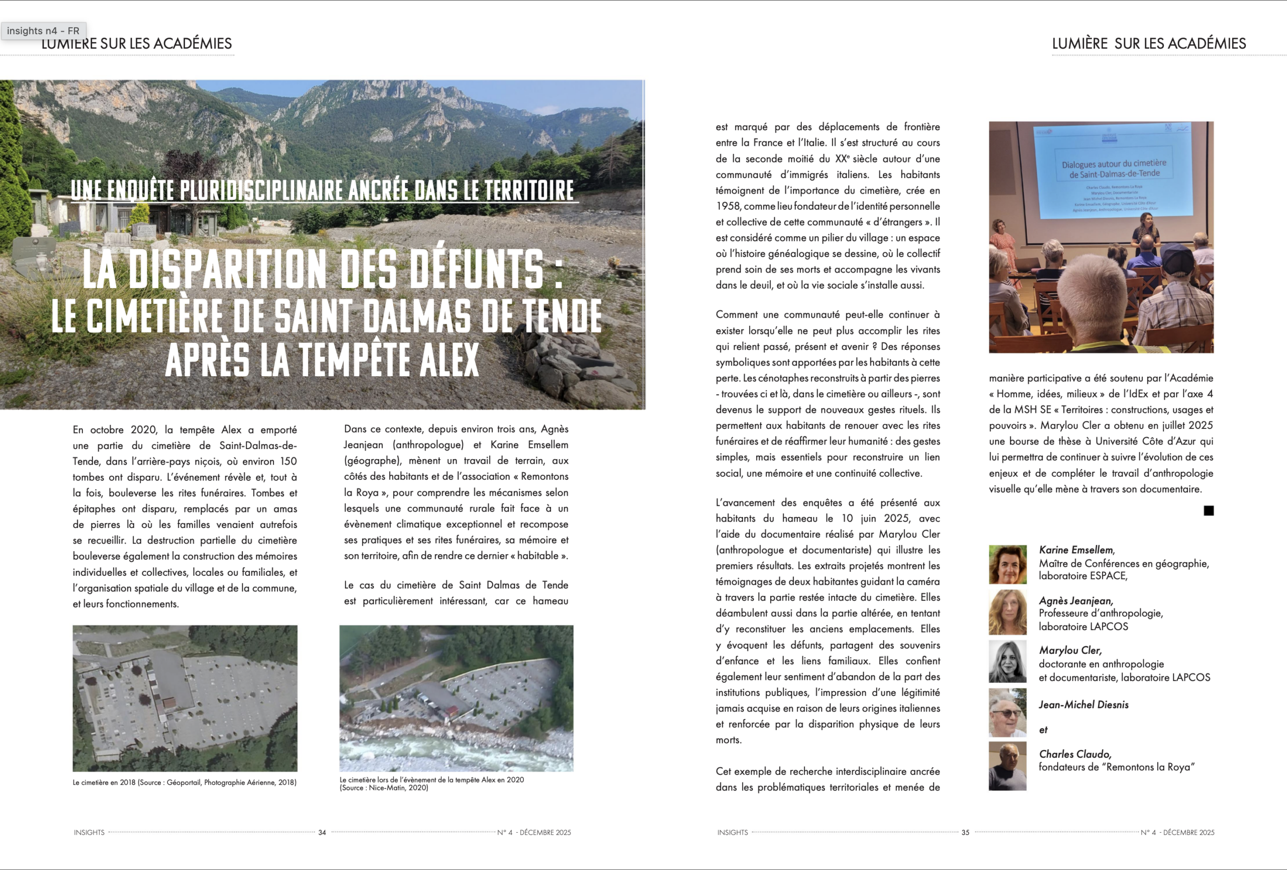 202512-Université Côte d'Azur Magazine Idex - cimetiere st dalmas