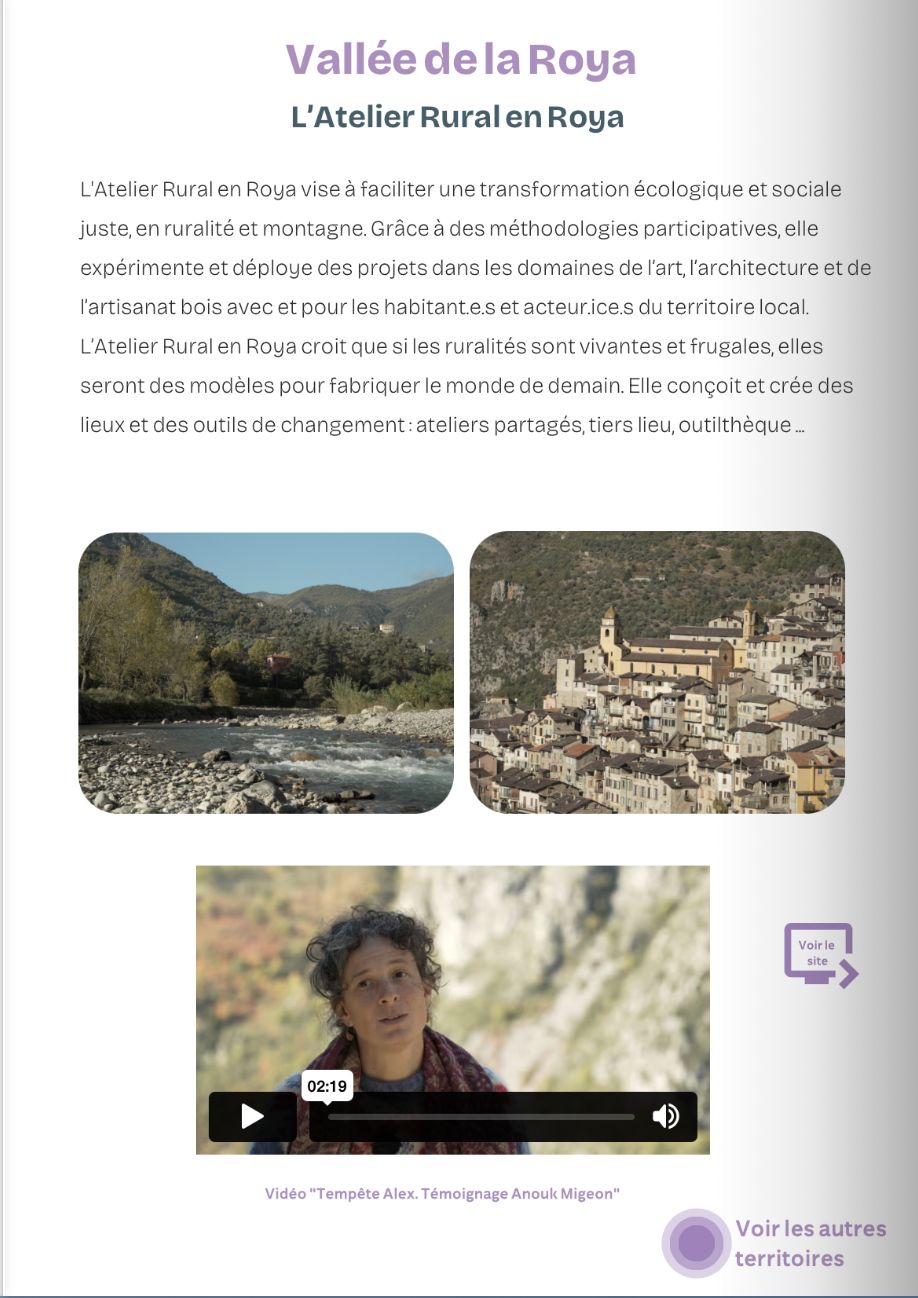 Atelier rural en Roya - collectif crises et catastrophes - agir ensemble pour la mémoire du risque - devenir plus résilients face aux catastrophes naturelles. - journée du 20 novembre 2025